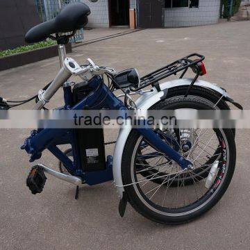 36V 250W CE Mini Foldable Aluminum Alloy Suspension Fork Electric Folding Bike photo-3