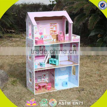 Wholesale Kids Wooden Dollhouse Miniatures Fashion Baby Wooden Dollhouse Miniatures Hot Wooden Dollhouse Miniatures W06A044 photo-2
