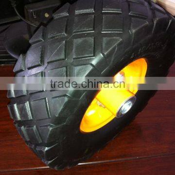 410/350-4 pu foam wheel 10inch pu foam tire for hand trolley