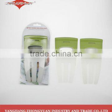 New Design High Quality 2pcs Set of Plastic Salad Mixing Tools Salad Fork photo-2