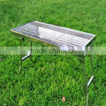 Outdoor Picnic Stainless Steel Charcoal Drawer Design BBQ Grill With Foldable Legs photo-3