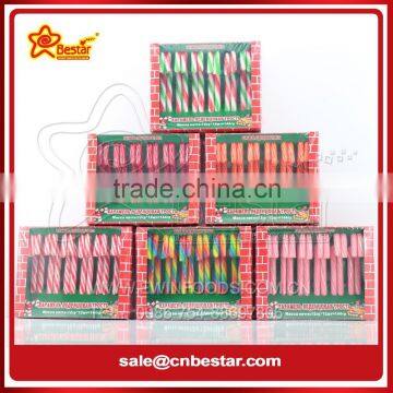 Hot Sale Christmas Assorted Fruit Candy Canes