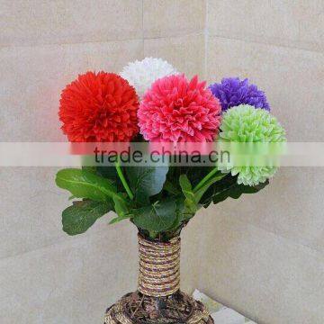 Round ball artificial flower bouquet for wedding