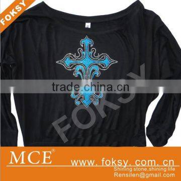 Dancer Glitter Vinyl Heat Transfer With Iron on Rhinestone- FOKSY photo-3