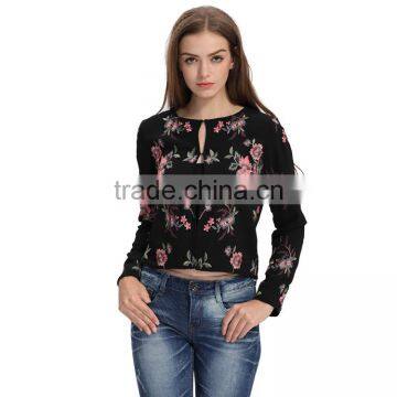 Latest fashion women custom embroidery bomber jackets