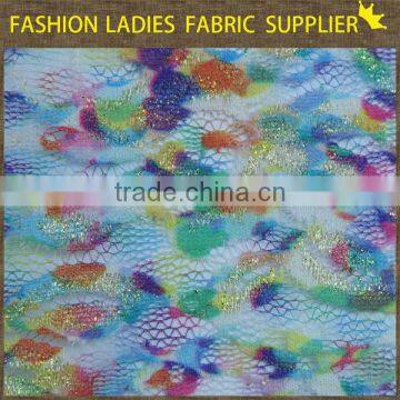 polyester mesh fabric dress embroidery swiss voile lace