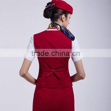 Vest Anf Skirt Set Airline Hostess Uniform photo-6