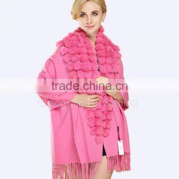 CX-B-P-68K Hot Winter Women's Thick Warm Fur Pashmina Cashmere Stole Scarves Shawl Wraps photo-4