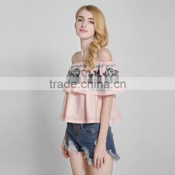 Maxnegio Fashion off Shoulder Women Casual Blouse Designs photo-3
