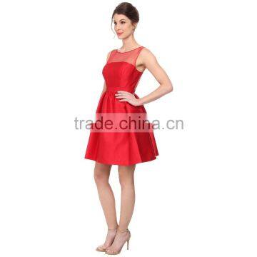 Red Temptation Fashion Lace Dress For Sexy Lady photo-3
