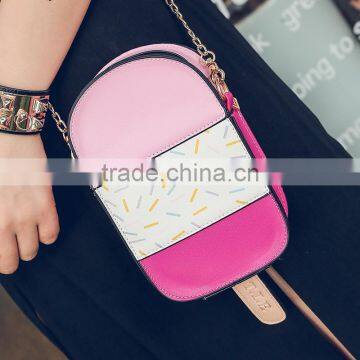 2017 Fashion Child School Bag /cute Kids Bags for Woman Purse Rose Pink Frozen Sucker photo-3