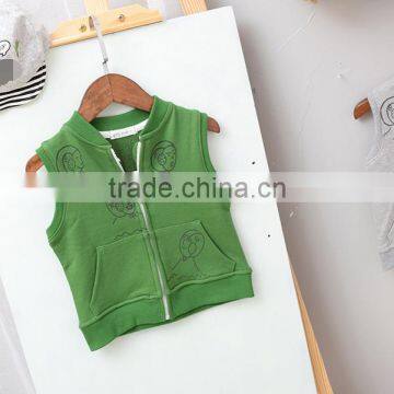 YE5212 Autumn 2017 Boys Jacket Cartoon Sleeveless Children Clothing Coats photo-3