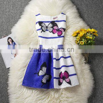 Baby Frock Design Pictures Fancy Printing Dresses for Baby Girls#F0093 photo-3