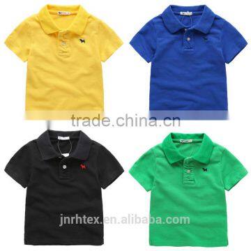 Custom cotton kids soft and thin cotton t shirts,plain polo t shirt children