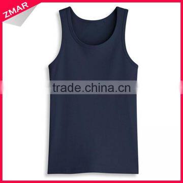 New Model Design 100% Cotton Fashion Wholesale Mens Custom Stringer Tank Top photo-1