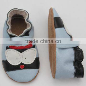Fancy Handmade Skidproof Soft Sole Leather Baby Shoes photo-3