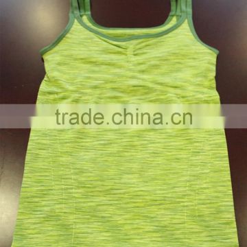 Fashion seamless space dye lady top