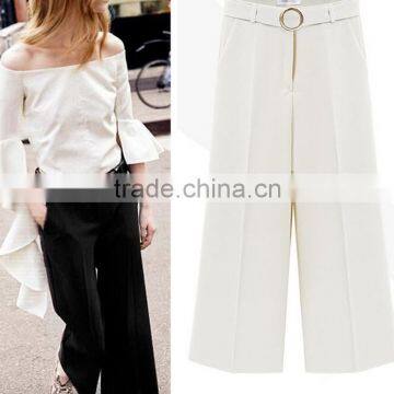 EY0540P Wholesale Fashion Loose Pants Casual Women Gaucho Pants photo-2