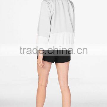 Fashion Apparel Sliver Bomer Jacket photo-2