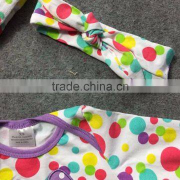 Baby Clothes Boutique Colorful Easter Dot Bunny Romper Girls Rompers Tutu Jump Infant Kids Ningbo Baby Kids Wear Firm photo-2