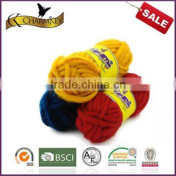 Charmkey Wholesale Hand Knitting Yarn Blend Yarn Thick Acrylic Roving Yarn photo-3