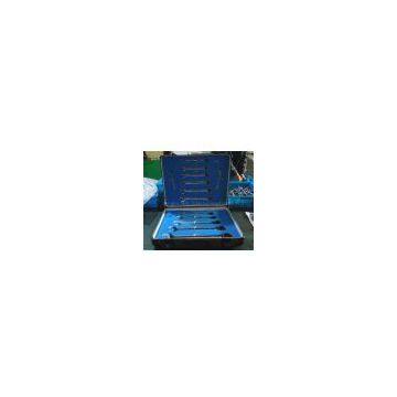 13pcs ratchet combination wrench set with aluminum box