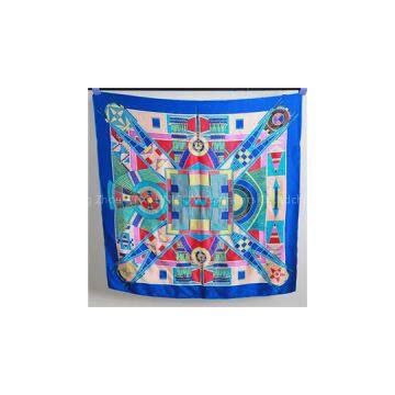 Factory Direct Custom Digital Printed Chinese Silk Scarf