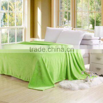 Hot sale 100% polyester solid blanket