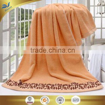 100% Cotton Bordered Bath Towels Cheap Jacquarded Towel Made in China photo-2
