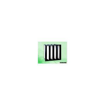 Medium efficiency combined filter,  V type filter, air filter, air purifier