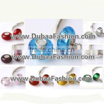 www.DubaaFashion.com MURANO GLASS BEADS Fit European Charm Bracelet