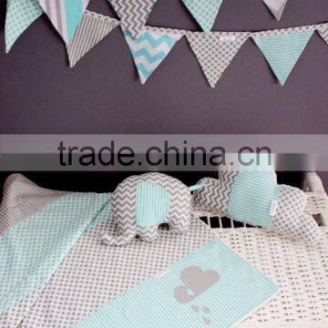 Durable 100% Cotton Fabric Flag Bunting Banner Wedding, Birthday, Party Decoration photo-6