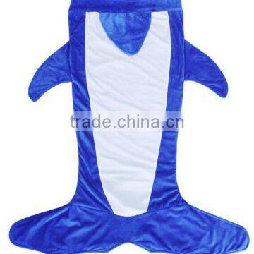 The Holiday Best Gift Kids cartoon sleeping bags Double Crystal Velvet Penguin plush blanket