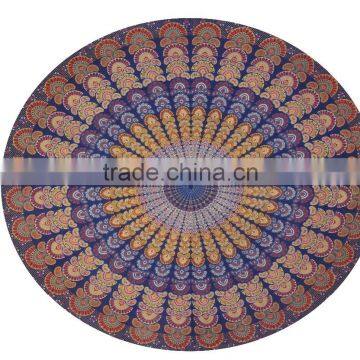 Indian Mandala Round Tapestry 2016