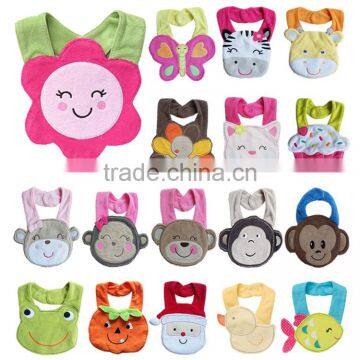 Organic Cotton Lovely Cartoon Animal Baby Bibs