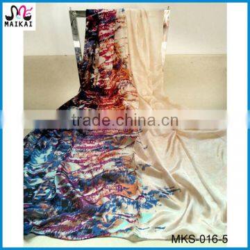 High fashion big size printing silk hot arab muslim hijab scarf
