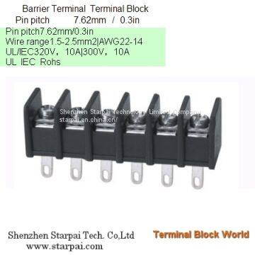 Barrier Terminal Block High Power Automotive Terminal Block Connector/Socket Pitch 7.62mm photo-3