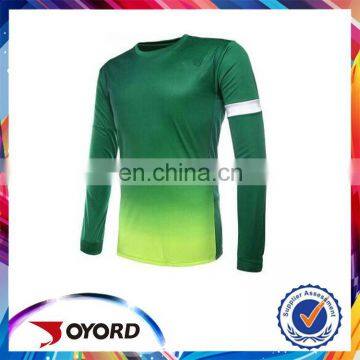 Polyester comfortable mesh soccer jersey long sleeve