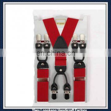 2015 alibaba wholesale best quality men's suspenders,leather braces suspenders,jeans suspenders