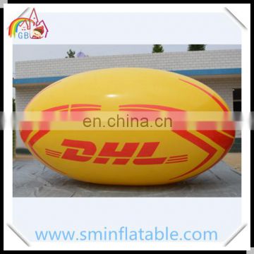 Giant inflatable helium balloon, yellow helium sphere, sky flying balloon for advertising