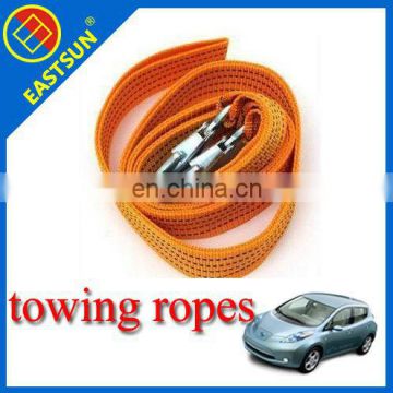 EASTUN 3 Tons Tow Cable Towing Rope with Hooks for Heavy Duty Car Emergency Pulling Rope