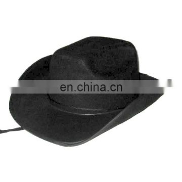 MCH-1528 Party Carnival funny cheap black felt cowboy Hat