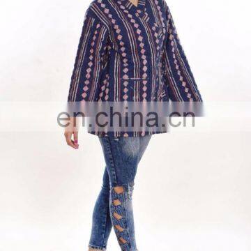 Cotton Quilted Kimono Style Jacket Printed Reversible Jacket photo-2