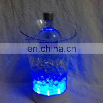 acrylic led glowing ice bucket/beer/champagne bottle ice bucket