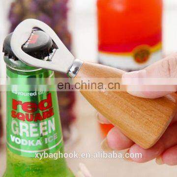 New Products Stainless Safety Can Opener with Wooden Handle