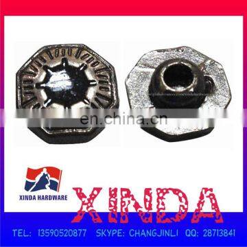 11mm Octagonal Metal Jeans Studs for Garments, Bags and Hats, Factory Price