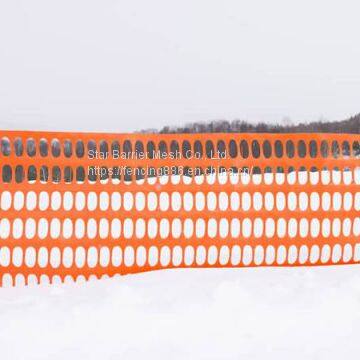 Orange Snow Barrier Fence Makes Installation Very Easy