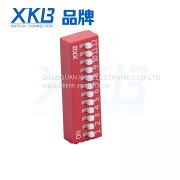 Factory direct DA12 12 bit side dial 90 degrees dip switch