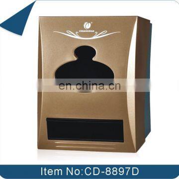 Standing Plastic Desktop Napkin Dispenser With Toothpick Holder,Brown.CD-8897D