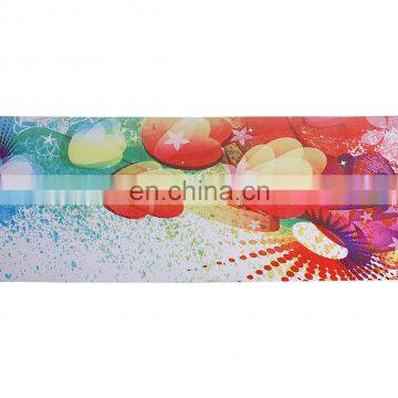 Eco friendly suede natural rubber customized printing yoga mat